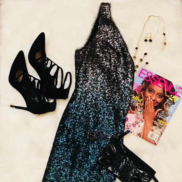 NWT Rachel Rachel Roy Sequined Ombré Dress - Picture 2 of 7